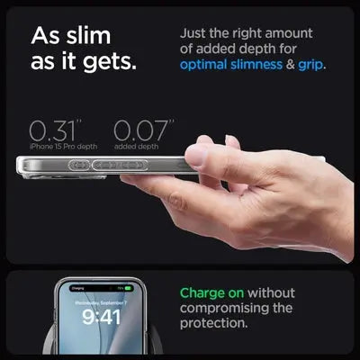 Spigen ULTRA HYBRID MAG MAGSAFE IPHONE 15 PRO FROST BLACK Spigen