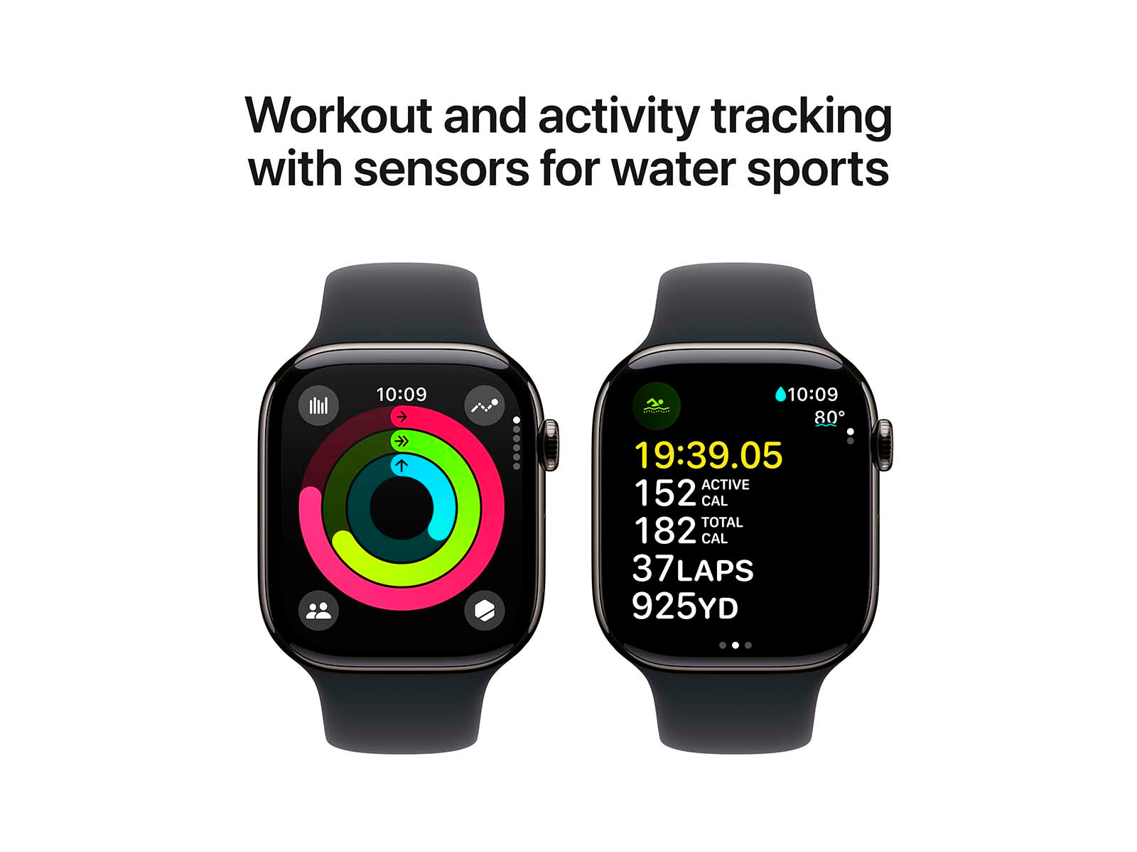 Apple Watch Series 10 G/C 46mm Skifferfärgad Tit M/L - (MWY43QN/A)