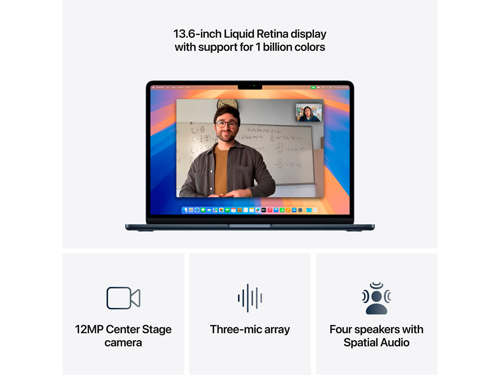 MacBook Air 2025 13" M4 10 processorer, 10 grafikkort, 24 GB, 512 GB - Midnatt - (MC6C4DK/A)