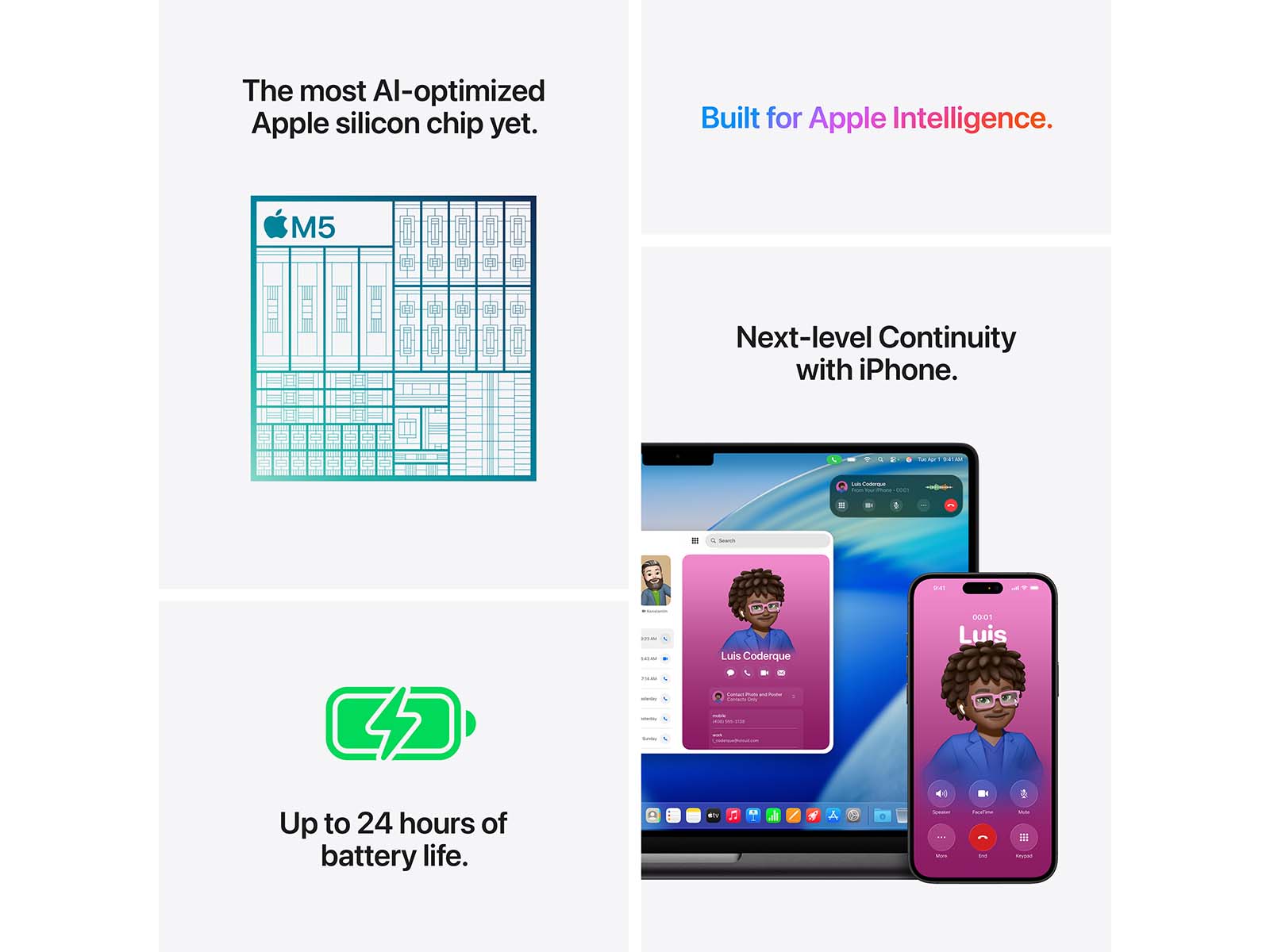 MacBook Pro 2025 14" M5 10 processorer, 10 grafikkort, 24 GB, 1 TB - Silver - (MDE64DK/A)