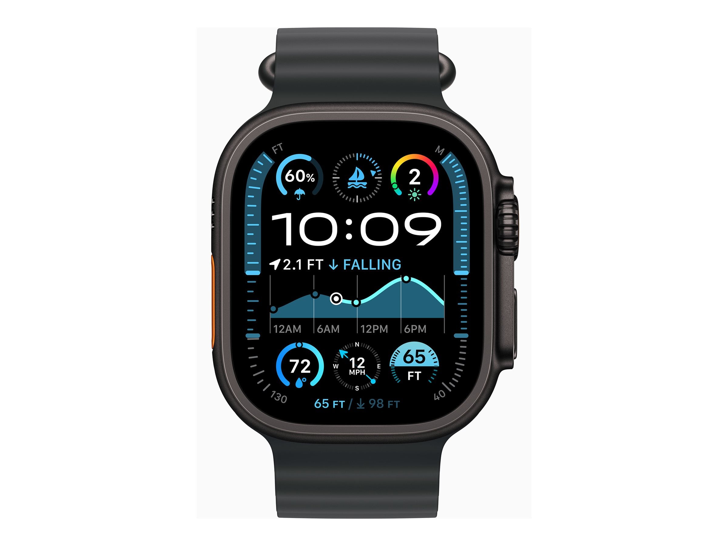 Apple Watch Ultra 2 49 mm Svart Smartklocka - (MX4P3DH/A)