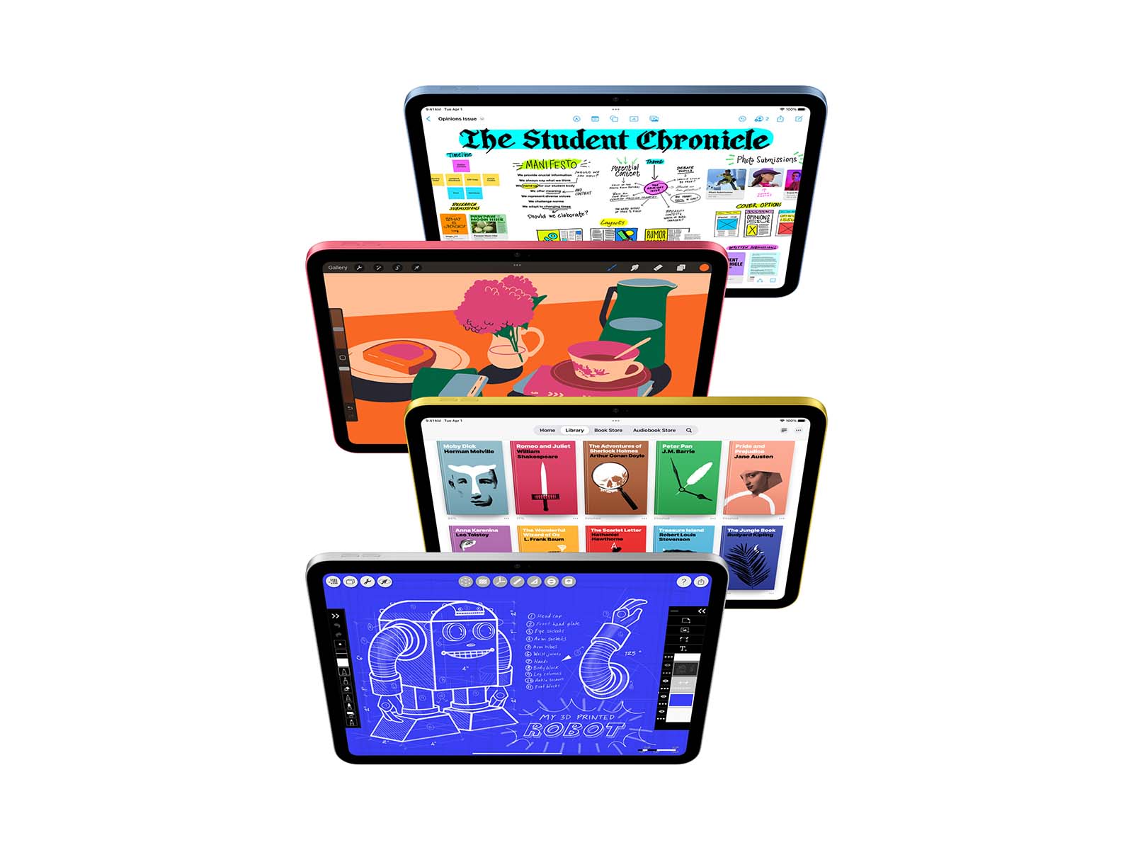 iPad 11" 2025 Wi-Fi 128 GB - Blå - (MD4A4KN/A)