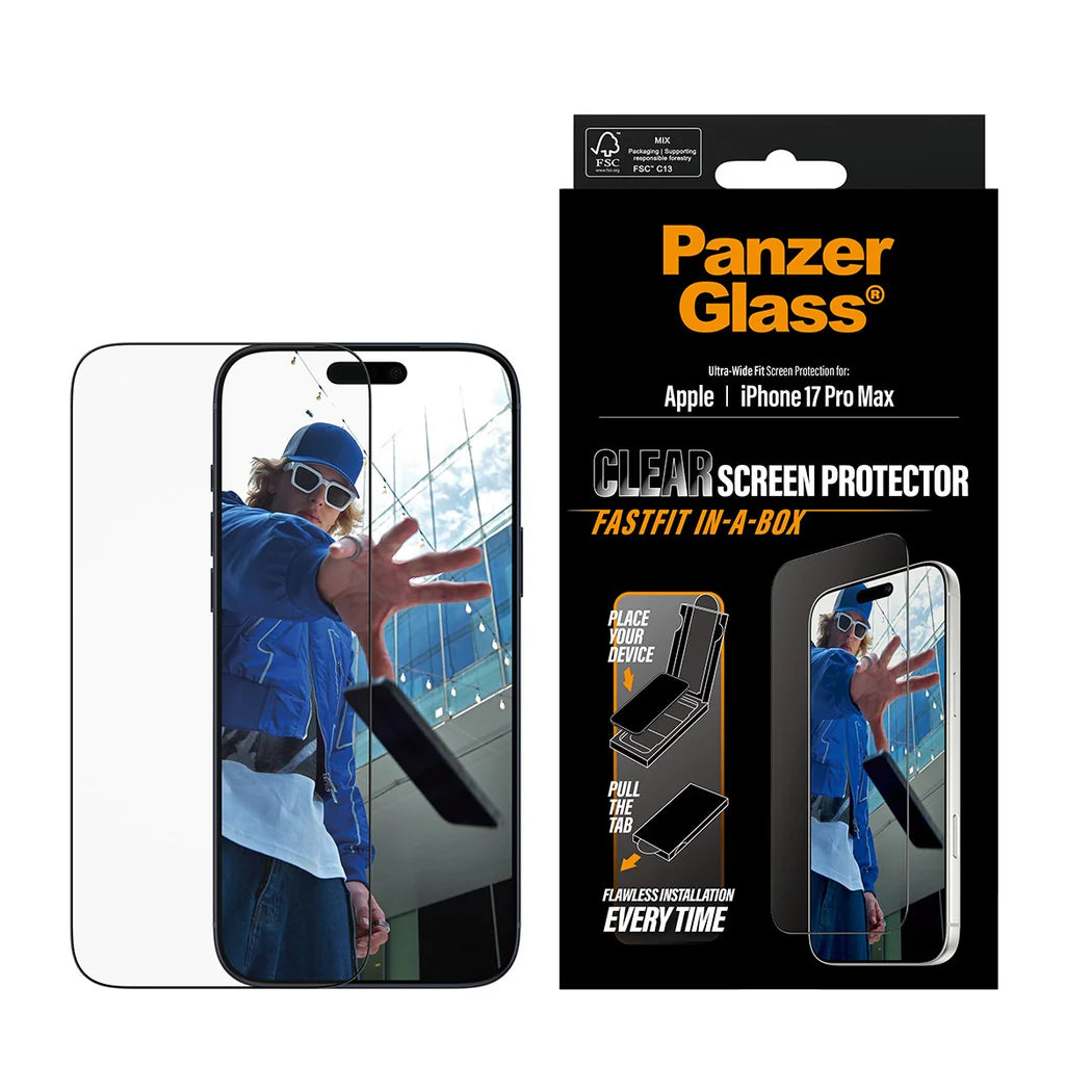 PanzerGlass Klar Beskyttelsescover til iPhone 17 Pro Max