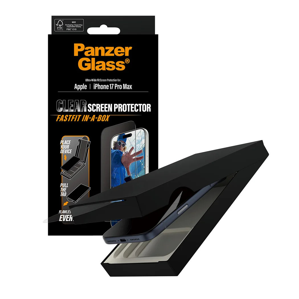 PanzerGlass Klar Beskyttelsescover til iPhone 17 Pro Max