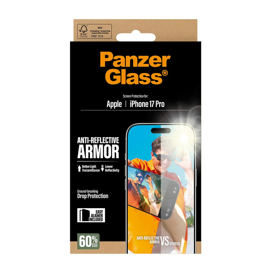 PanzerGlass Anti-Reflective Armor til iPhone 17 Pro