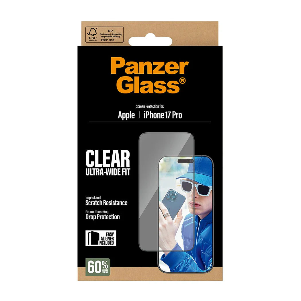 PanzerGlass Skærmbeskyttelse til iPhone 17 Pro (2025 6.3")