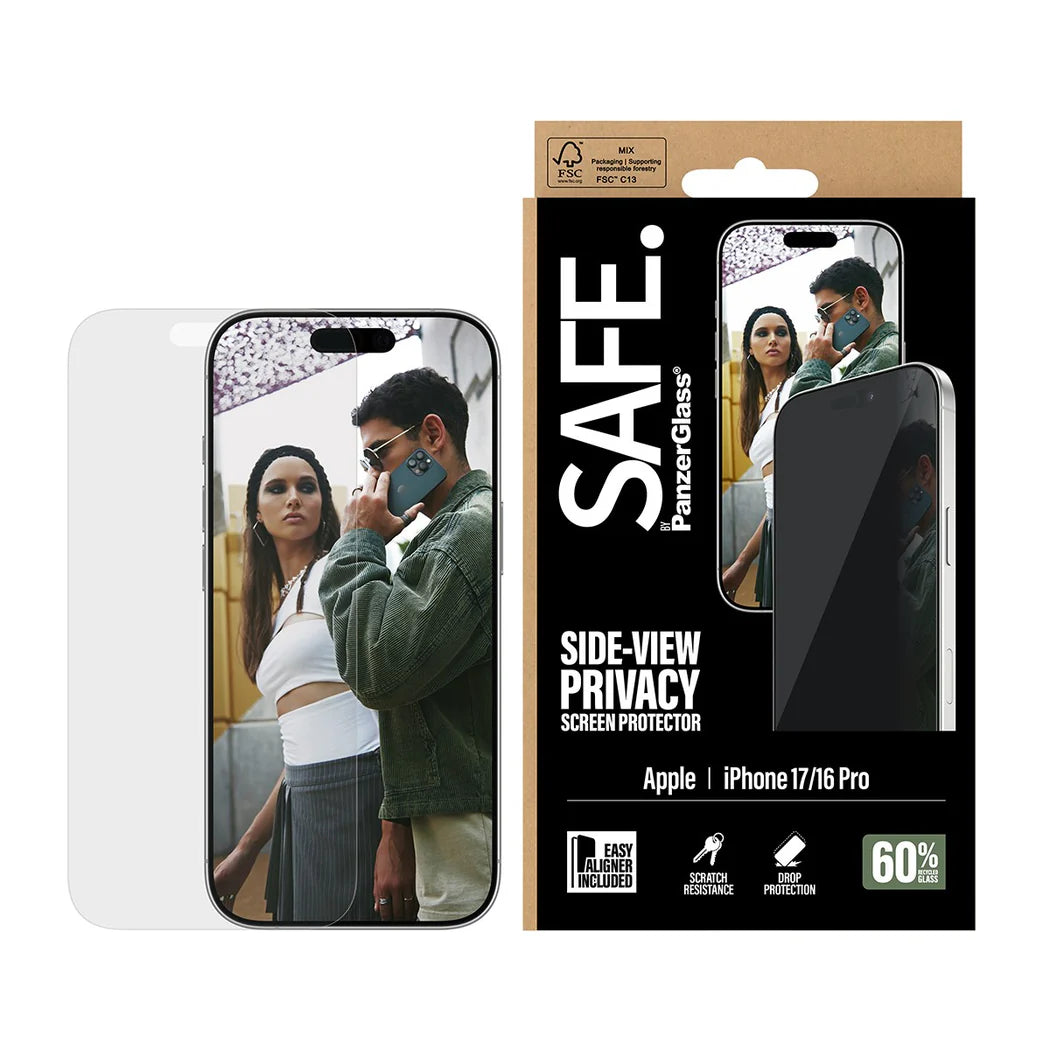 PanzerGlass SAFE Privacy Skærmbeskyttelse til iPhone 17