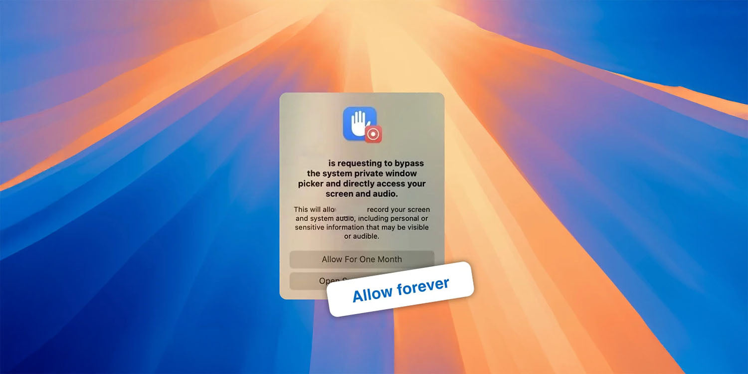 macOS Sequoia skærmoptagelsestilladelse-nags kan nu permanent fjernes