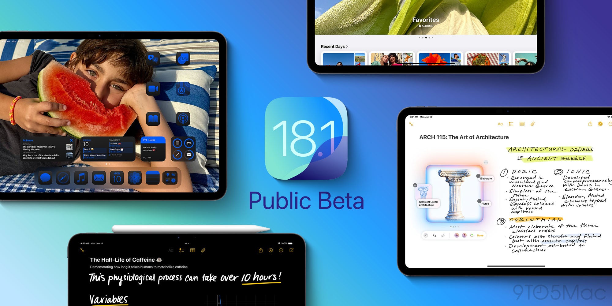 Officiel beta 1 ankommer til iPadOS 18.1, macOS Sequoia 15.1, mere