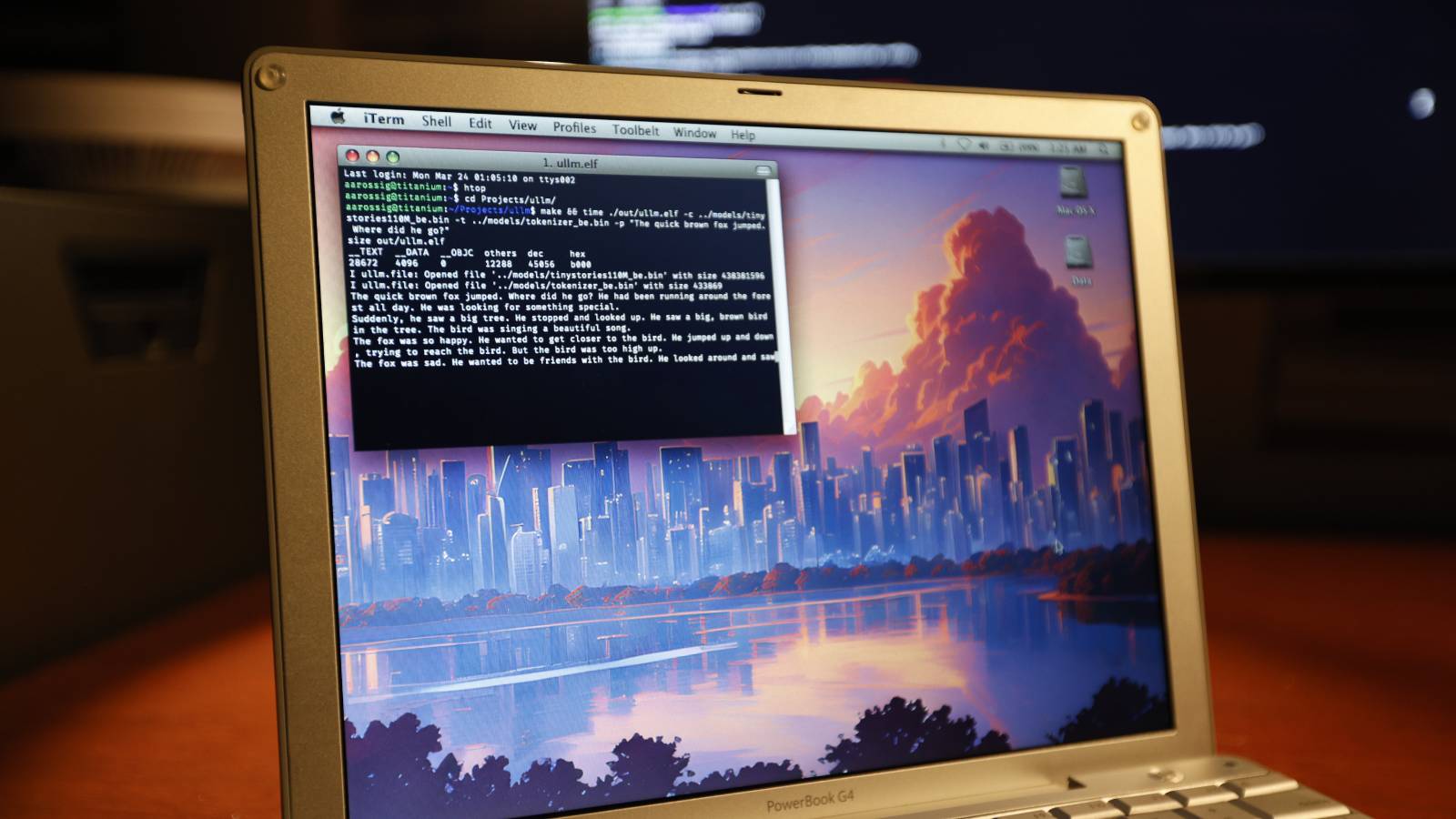 Generativ AI på 20-årig PowerBook G4: En teknisk bedrift