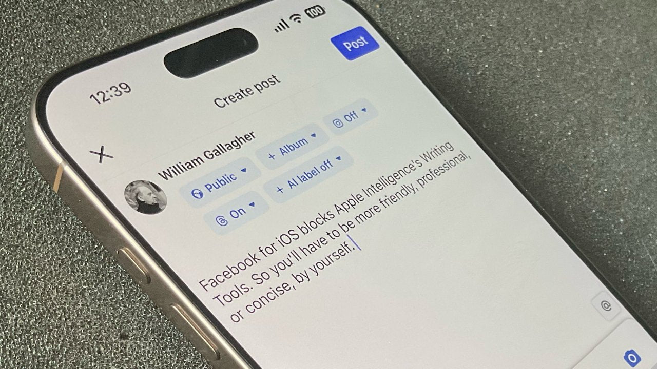 Apple-intelligens blokeret af Facebook, WhatsApp og Instagram