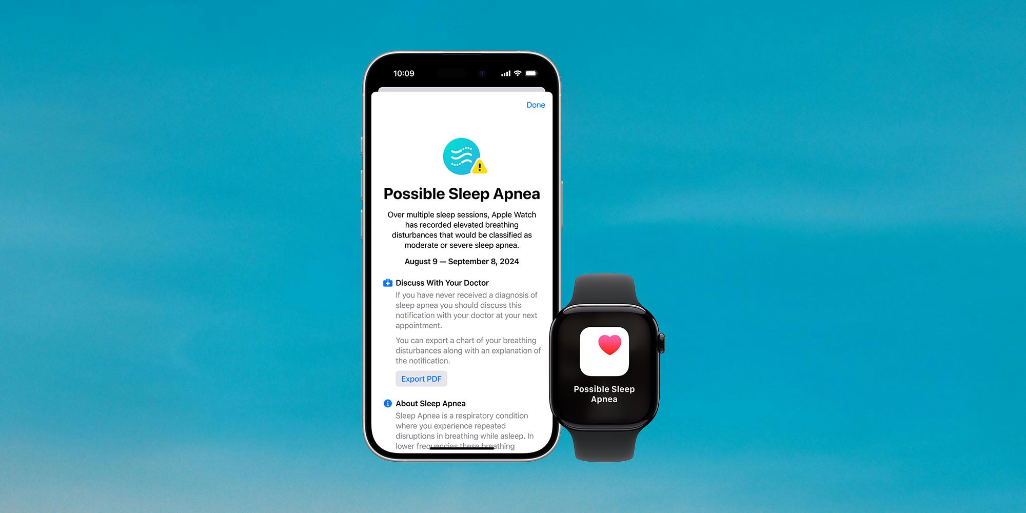 Apple Watch søvnapnødetektion er nu tilgængelig med iOS 18.1 beta 6