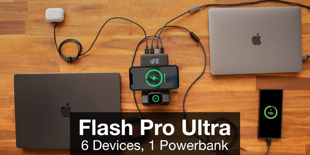 Verdens første dual OLED 275W powerbank: Flash Pro Ultra!