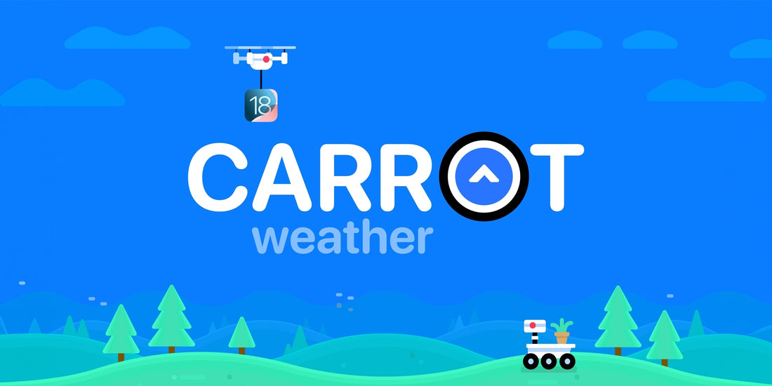 Carrot Weather udnytter iOS 18 med den seneste opdatering