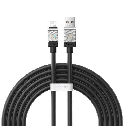 Baseus CoolPlay USB - Lightning Kabel 2.4A 1m - Sort Baseus