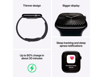 Apple Watch Series 10 (GPS) 42 mm Blå Sølv Smart ur Apple