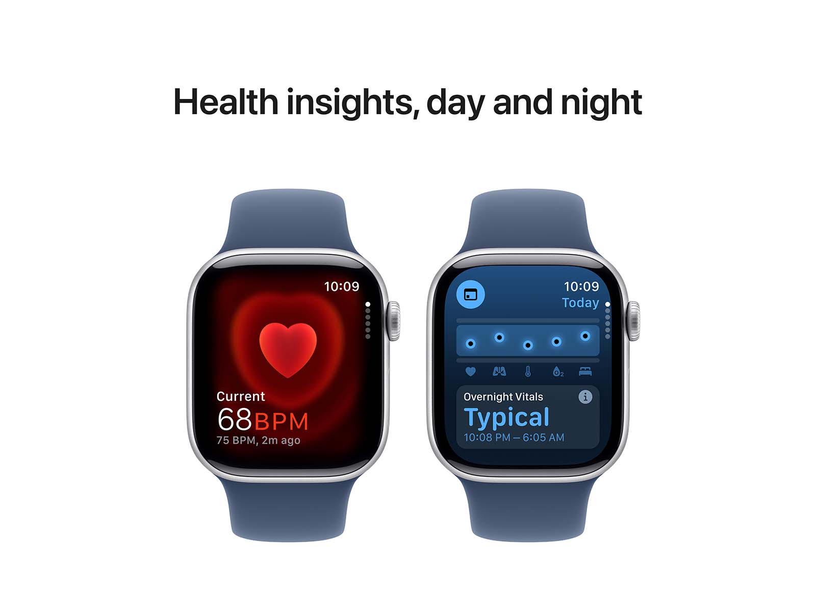 Apple Watch Series 10 (GPS) 42 mm Blå Sølv Smart ur Apple
