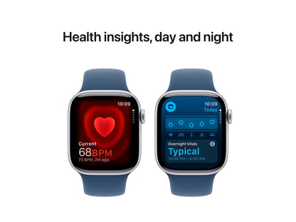 Apple Watch Series 10 (GPS) 42 mm Blå Sølv Smart ur Apple