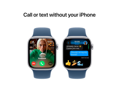 Apple Watch Series 10 (GPS) 42 mm Blå Sølv Smart ur Apple