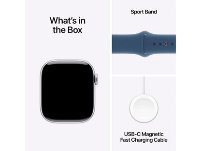 Apple Watch Series 10 (GPS) 42 mm Blå Sølv Smart ur Apple