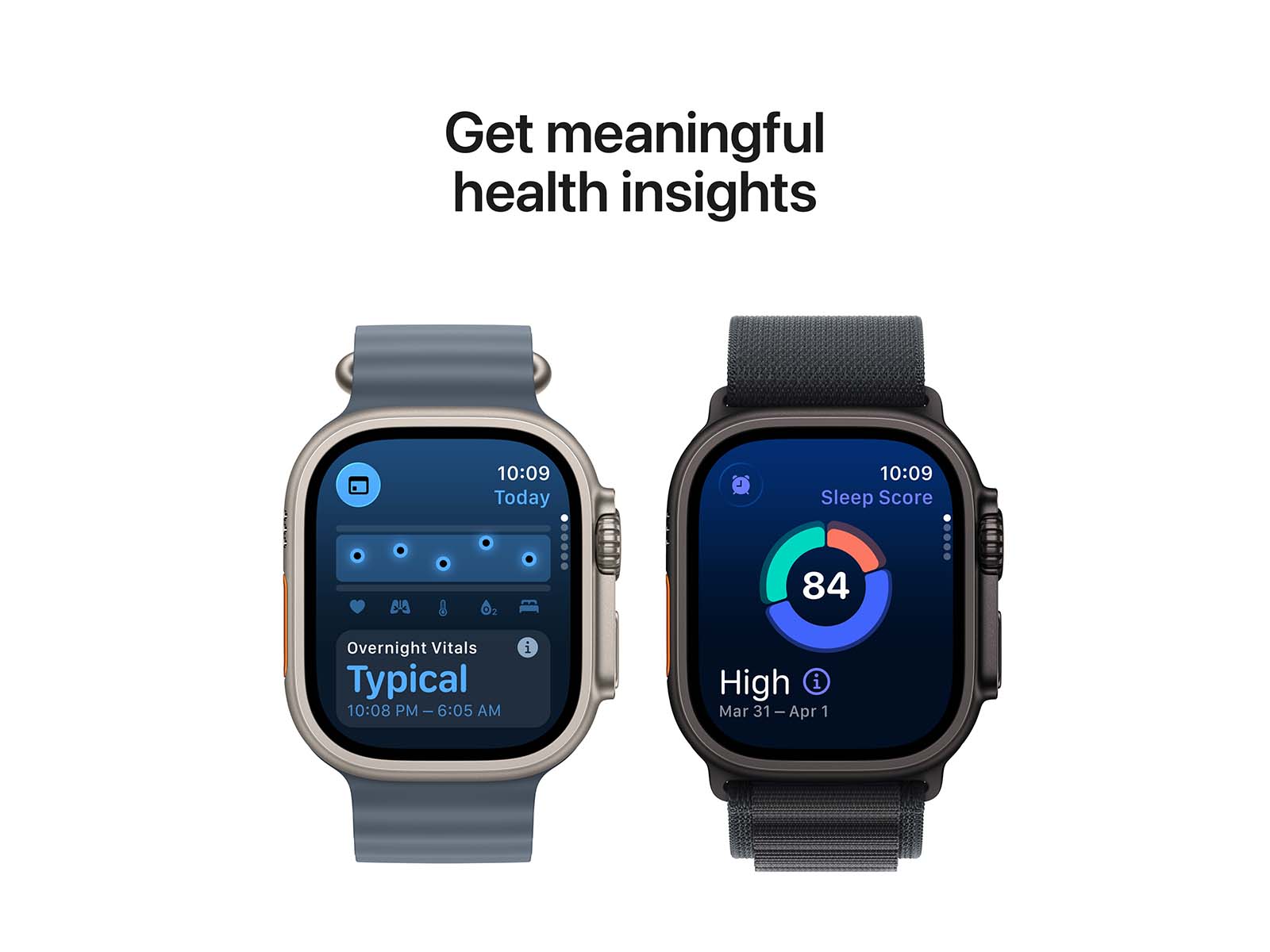 Apple Watch Ultra 3 G/C 49mm (Sort Titatium/lyseblå Alpine Loop) - M - ( MF0V4DH/A)