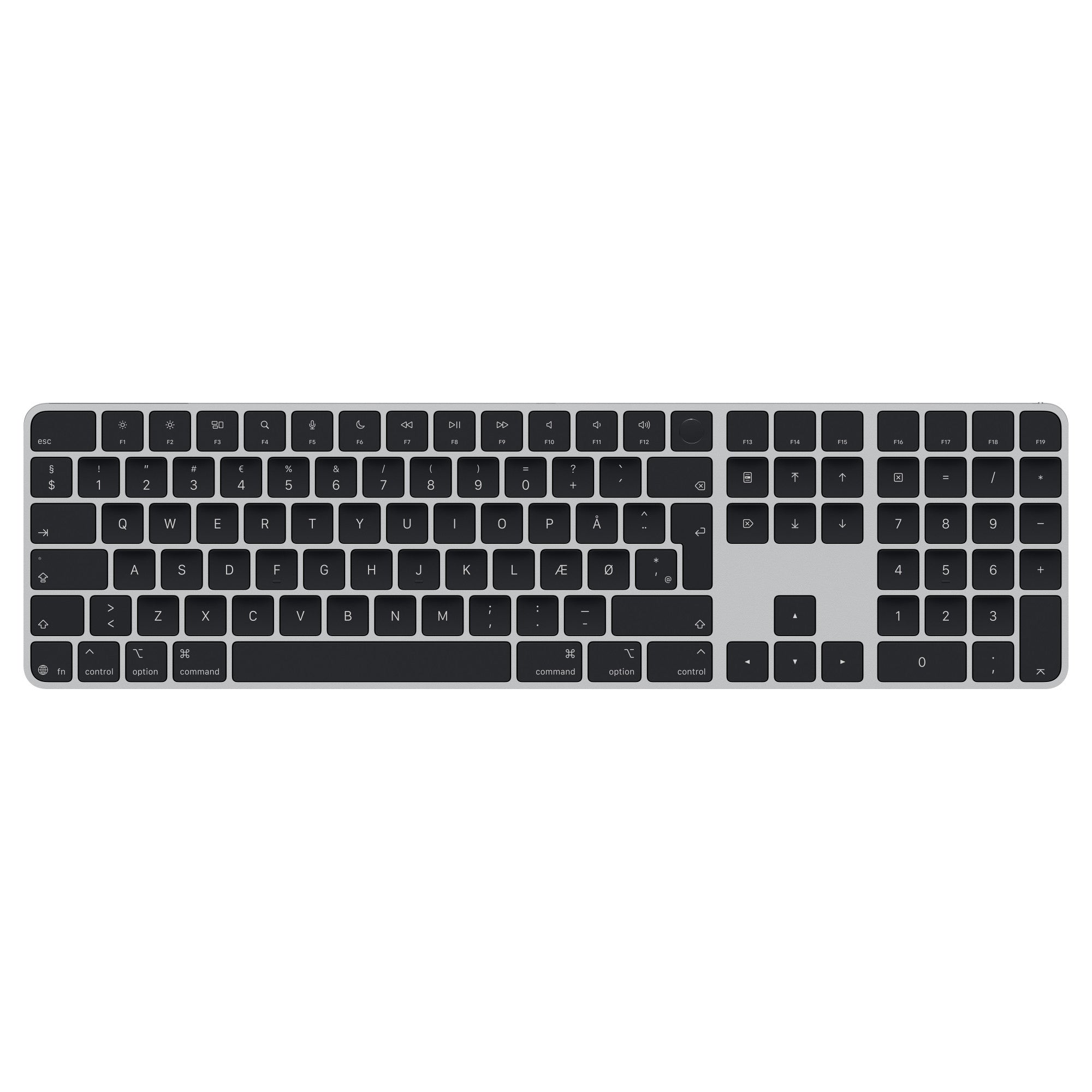 Apple Magic Keyboard med Touch ID för Mac – (USB‑C) – Danska – Svart – (MXK83DK/A)
