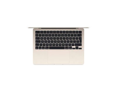 MacBook Air 2025 13" M4 10 processorer, 8 grafikkort, 16 GB, 256 GB - Starlight - (MW0Y3DK/A)
