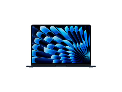 MacBook Air 2025 15" M4 10 processorer, 10 grafikkort, 16 GB, 256 GB - Midnatt - (MW1L3DK/A)
