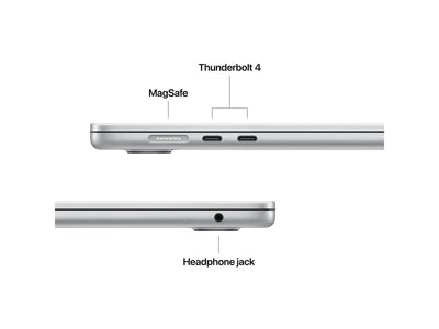 MacBook Air 2025 15" M4 10 processorer, 10 grafikkort, 24 GB, 512 GB - Silver - (MC6J4DK/A)