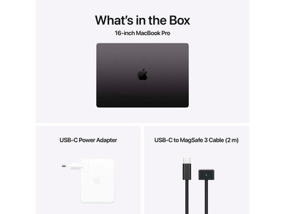 MacBook Pro 2024 16" M4 Pro 14 processorer, 20 grafikkort, 24 GB, 512 GB - rymdsvart - (MX2X3DK/A)