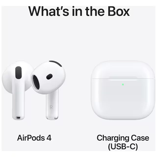 Apple AirPods 4 (2024) trådløse hovedtelefoner med opladningsetui (USB‑C) Apple