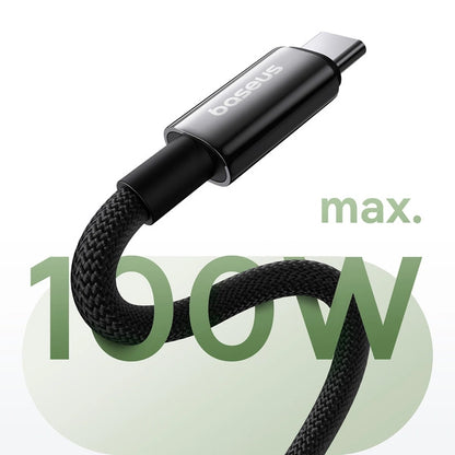 Baseus Magnetisk USB-C Kabel 100W Sort Baseus