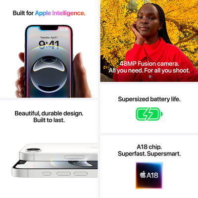 Apple iPhone 16E 128GB Svart - (MD1Q4QN/A)