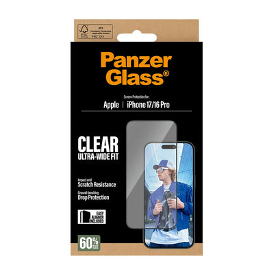 PanzerGlass Skærmbeskyttelse til iPhone 17 (2025 6.3")