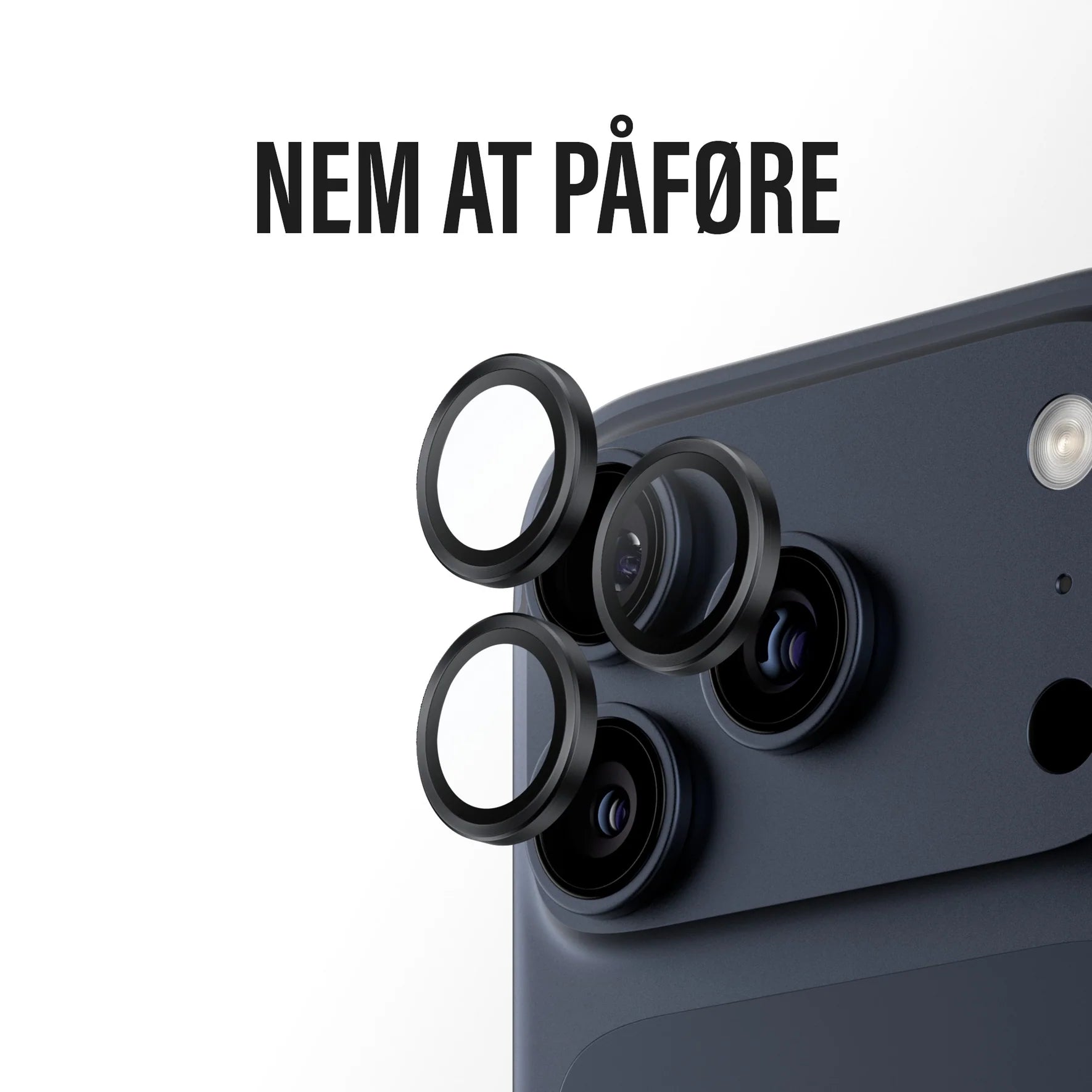 PanzerGlass Hoops Kameralinse-beskytter til iPhone 17 Pro Max / 16 Pro Max