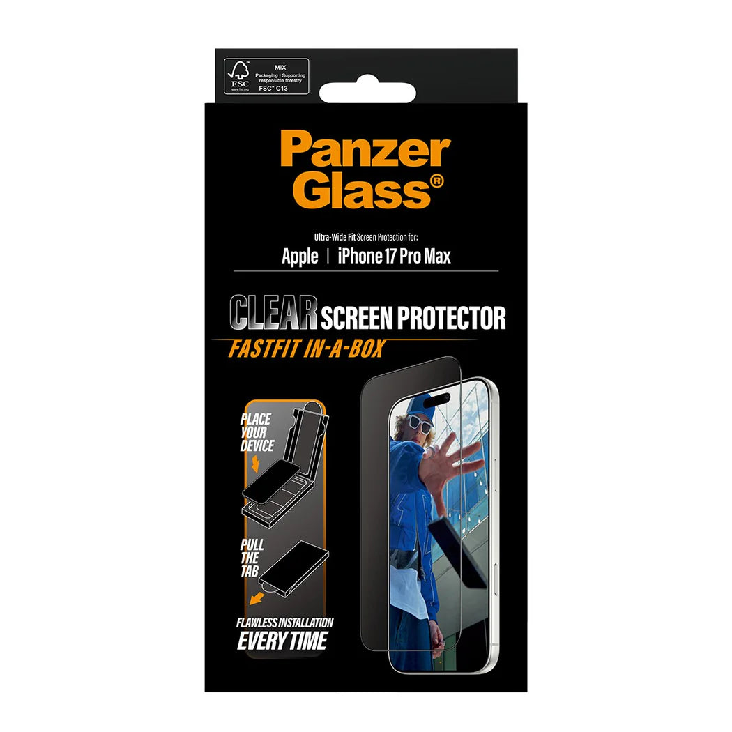 PanzerGlass Klar Beskyttelsescover til iPhone 17 Pro Max