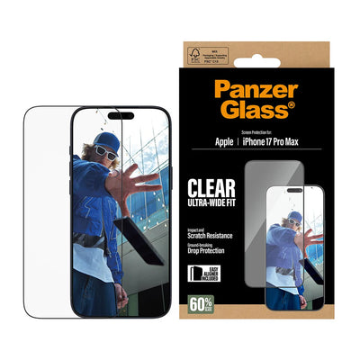 PanzerGlass Skærmbeskyttelse til iPhone 17 Pro Max (2025 6.9")