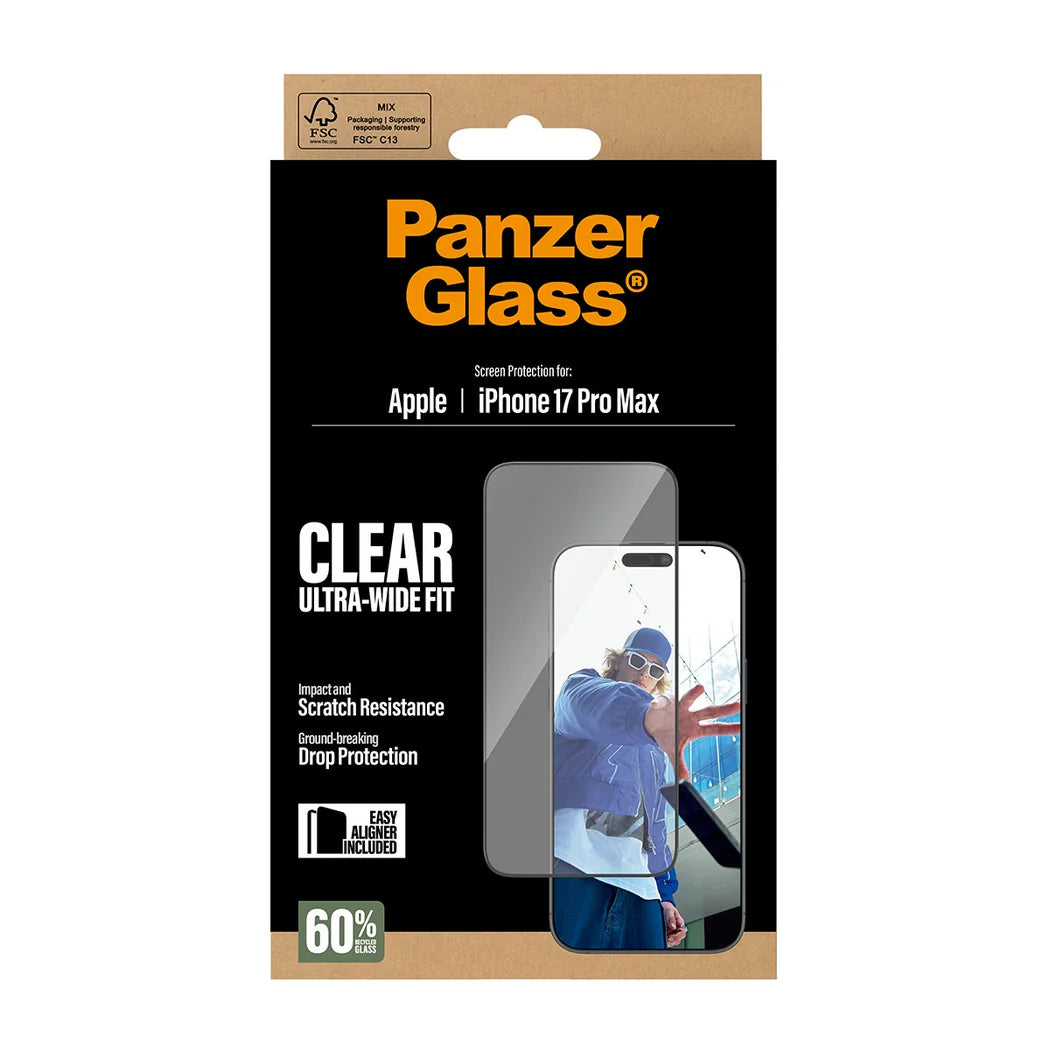 PanzerGlass Skærmbeskyttelse til iPhone 17 Pro Max (2025 6.9")