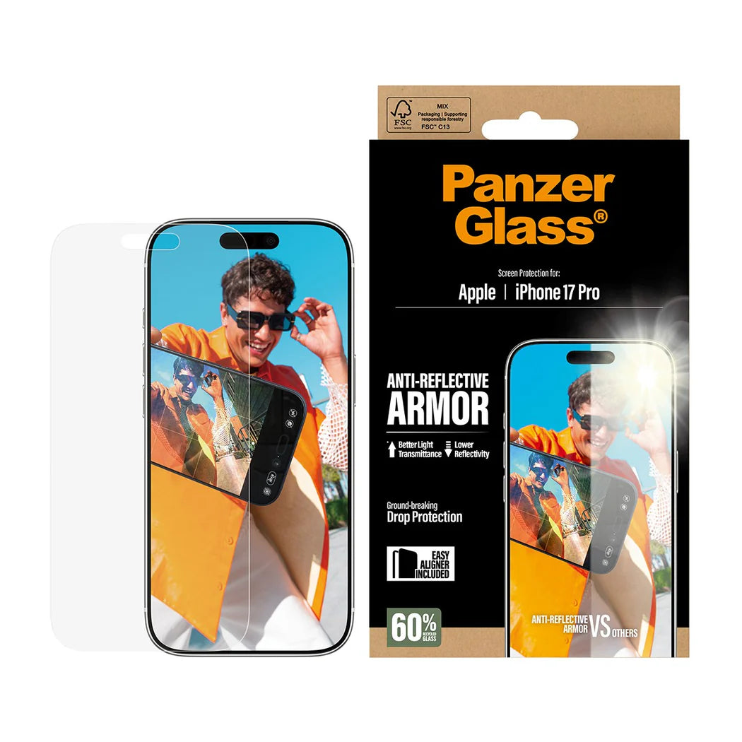 PanzerGlass Anti-Reflective Armor til iPhone 17 Pro
